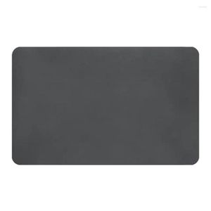 Tapis de table tapis de café cacher tache caoutchouc soutenu absorbant plat séchage pour cuisine comptoir-café bar accessoires gris 30X40cm