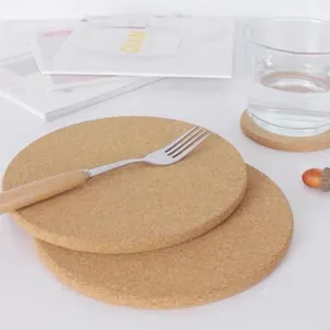 Placemats Kurk Isolatie Pad Pot Mat Set Van 4/6 Rond Voor Potten Braadpan Schotel 19 Cm Diameter Hittebestendig Gereedschap