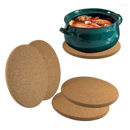 Placemats Kurk Mat Pot Coaster 19cm Beschermend Zacht Hout Waterabsorberend Pad Hittebestendig Huis- en Keukendecoratie
