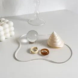 Table Mats Creative Acrylique Transparent Tug Pad Rangement Pobine POGRAMENT