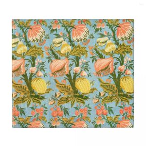 Tapis de Table, tapis de séchage de la vaisselle, égouttoir, filtre à eau Floral bleu Vintage, Protection résistante à la chaleur pour la cuisine