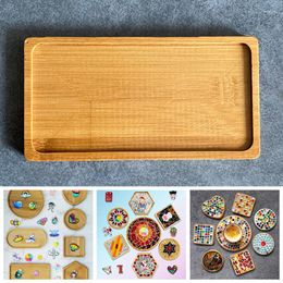 Placemats DIY Duurzame Bamboe Onderzetters Placemats Ronde Hittebestendige Drinkmat Thee Koffie Cup Pad Handgemaakt speelgoed voor kinderen Decoratief