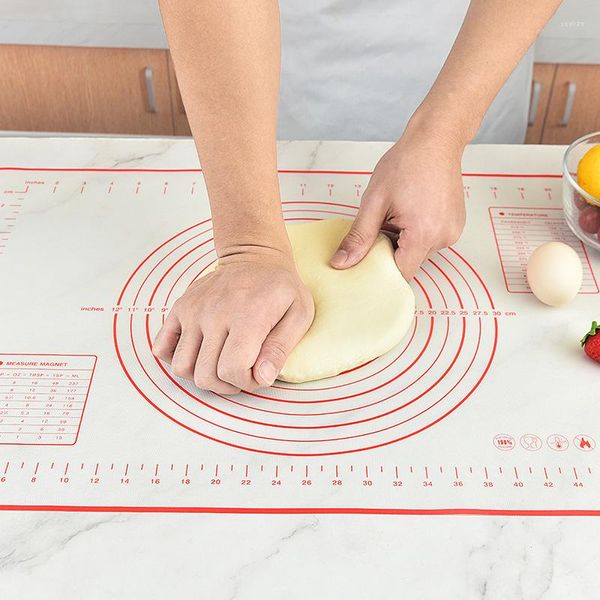 Tapis de table Tapis de pâte Silicone Cuisson Pizza Gâteau Maker Pâtisserie Cuisine Cuisson Grill Gadgets Ustensiles de cuisson Feuille de tampon