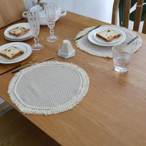 Tapis de Table en lin à boire, matériau idéal pour les tables de salle à manger de cuisine