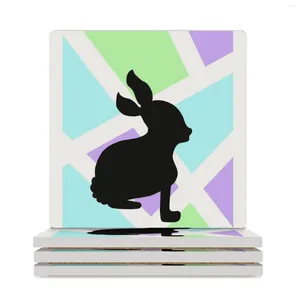 Tafelmatten Easter Ceramic Coasters (Square) Coffee Cup Stand Dier Personaliseren voor keramiek