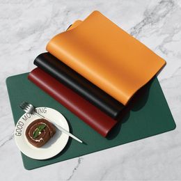 Tafelmatten Insluiten Life Warmte-resistente Temperatuur Keuken Placemat 45 30 cm Solid Color Fashion Placemats voor Dining Kichen Accessoire