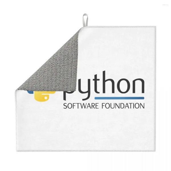 Esteras de mesa Rápida Python Programming Logotipo Plato Almohadilla de secado Absorbente de microfibra Desarrollador de computadoras Desarrollador para cocina para cocina