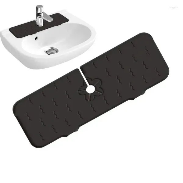 Tapis de Table en Silicone, tapis de vidange de robinet, tapis de Protection d'évier, accessoires de Protection contre les éclaboussures d'eau pour toilettes d'appartement