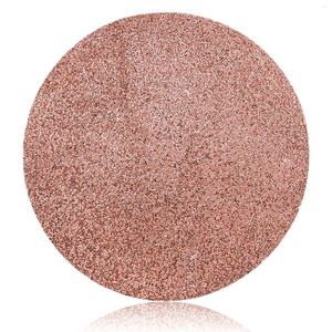 Tafelmatten glas Rhinestone Home Decoration Round Mat Year's Producten Decor voor keuken Crystal Bling servies