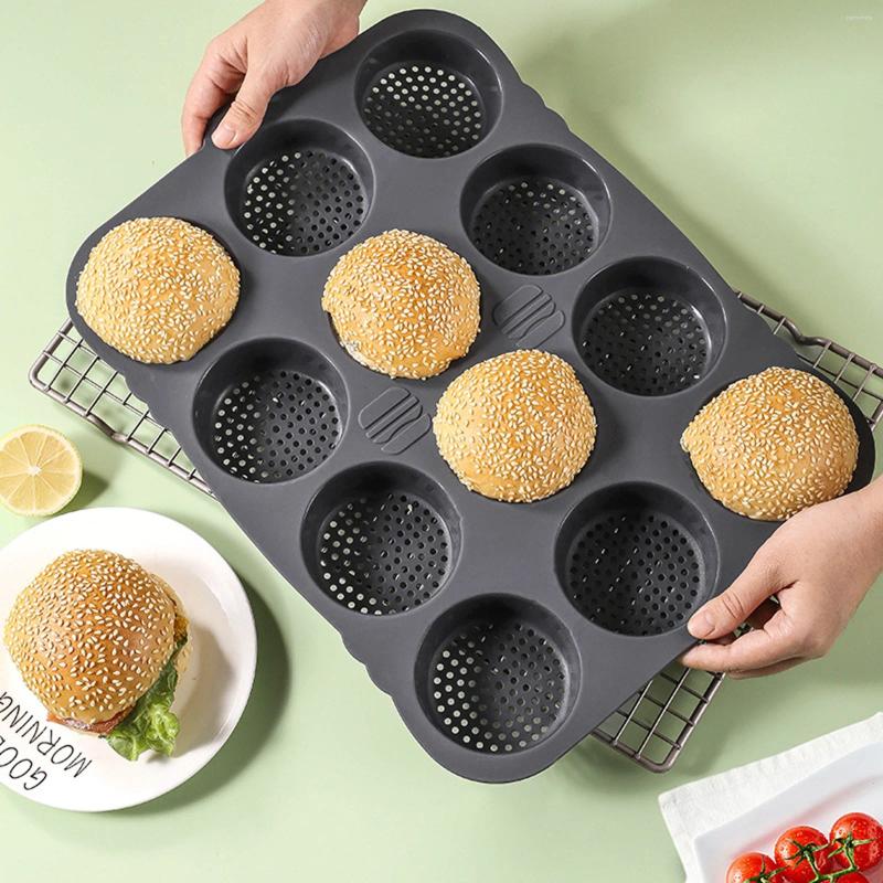 Table Mats Hamburg Mold Does Not Adhere To Silicone Circular High Temperature Resistant Household Baking Bread Cake Decorating Tools