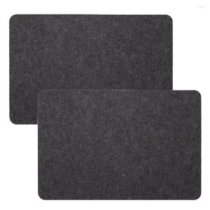 TABLEAU MATS MATE résistante à la chaleur pour la friteuse non glissante Surface de travail de la surface de travail Protecteur Déplacer les appareils protège facilement les comptoirs 2 pack