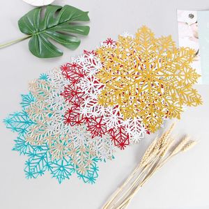 TABLEAU MATS CRIVERS PLACES DE RÉSERVATION DU MATE DE SNOW FLAKE CARI