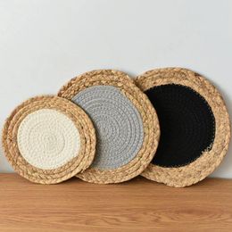 Alfombrillas de mesa Hulu Cabellera de algodón Mostín de comidas tejidas mixtas Aislamiento Nordic Plate Home Pot de casa