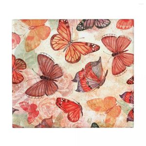 Tapis de table Tapis de séchage pour vaisselle de cuisine Beaux papillons volants Tapis de comptoir lavable Égouttoir absorbant 16 