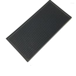 Tapis de table cuisine PVC napperon caoutchouc antidérapant tampons rectangulaires pratique imperméable barre Pad gobelet Stock tapis décor