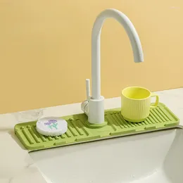 TABLEAU MATS CUISINE SILICONE DRAINT PAD SALLE BACILAGE BASIN BASIN FAUCET MATE DE SPLASC LA VIE