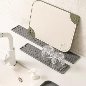 Tafelmatten keuken siliconen kraan kraan druppelblokken water vangst gootsteen afvoer kussen waterdicht niet-slip badkamer gadget