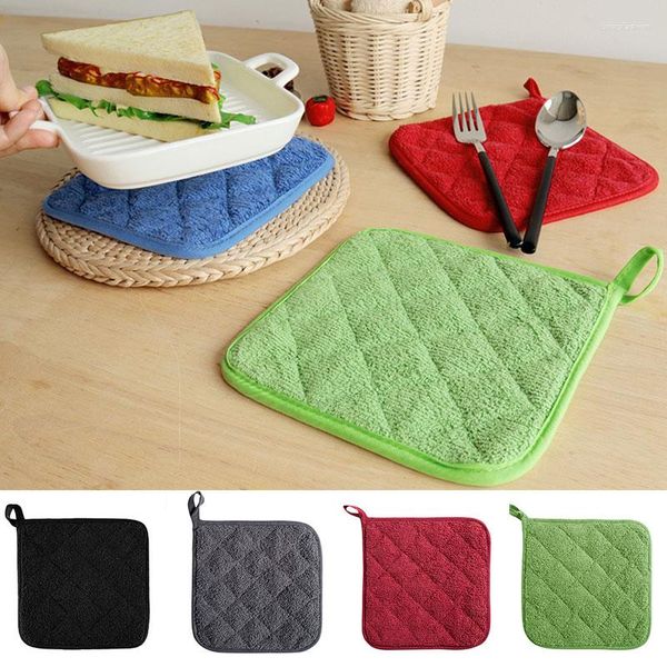 Tapis de table outil de cuisine pour la cuisson support de casserole en coton tampons résistants à la chaleur maniques tapis de salle à manger napperon de cuisson