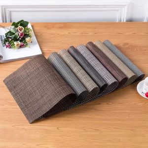Table Mats de table Mesh Mesh Western Placemat El Restaurant Dining Square Style European Isulate Table Caxe Mat