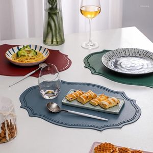 Tapis de table Tapis Ovale Napperon Pad Résistant À La Chaleur Bols Tasse Vaisselle Cuisine Fournitures 8 Couleurs Pour La Maison Partie Bureau 87HA