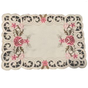 Table Mats Modern Place Mat Pad Cloth Embroidery Cup Mug Coffee Tea Doily Drink Christmas Decoration Dinner Party Kitchen