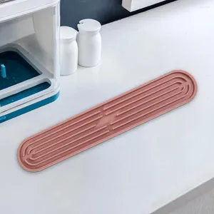 Tapis de Table antidérapant en Silicone, tapis de vidange Flexible pour évier de cuisine, coussin de Protection de comptoir, plateau de coussin de séchage de vaisselle antidérapant