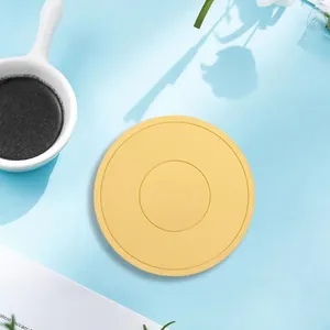 Table Mats de table Ciscuints en silicone sans glissement à chaleur pour la cuisine Protection de comptoir de la cuisine Tasse de café du support rond