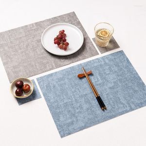 Tapis de table nordique PU cuir bol sous-verres cuisine vaisselle napperons salle à manger isolation thermique étanche Rectangle tampons