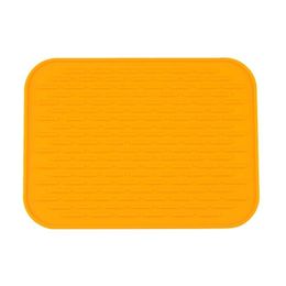 Tapis de table Coussinets Tapis de séchage pour vaisselle Set de table en silicone Lave-vaisselle de cuisine Tapis de coussin durable Sets de table Tapis de drainage résistant à la chaleur