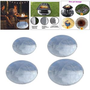 Table Mats Pads Fire Pit Mat Fireproof Grill Protector Pour Patio Pad Deck Herbe BBQ