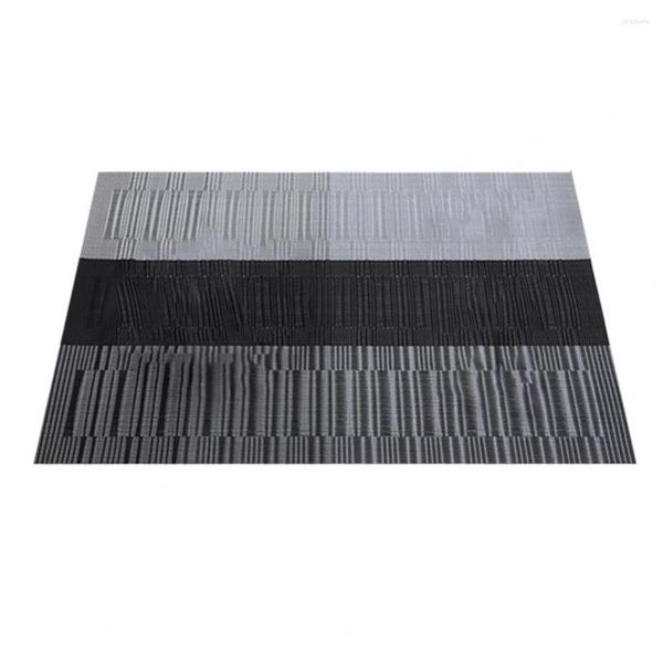 Table Mats Pads Napperon Respirant Résistant À La Chaleur PVC Gradient Design Bol Tapis Pour Salle À Manger Décoration Accessoires