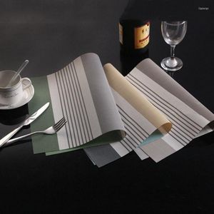 Esteras de mesa pandemat estilo moderno de diseño multicolor accesorios de cocina bebida para la cena tazón de tazón casera 45 30 cm 1pc