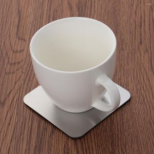 Tafelmatten placemats cup non -houder roestvrijstalen onderzetters vierkante kussens