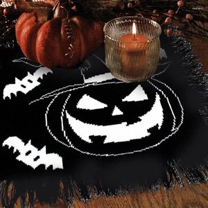 Table Mats Placemats Placez un tissu noir pour Halloween Party Gift Supply Dropship