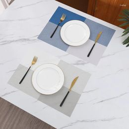 Tapis de Table en PVC tissé, napperon à grille de champ, tapis isolant rectangulaire européen pour Restaurant El