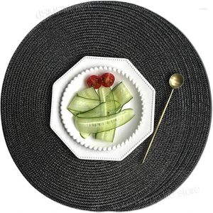 Placemats Rond Gevlochten Placemats Set Van 4/6 Voor Eettafels Antislip Hittebestendige Plaats Wasbare Mat