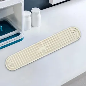 Tapis de Table en Silicone, tapis de séchage de la vaisselle, Flexible, égouttoir d'évier, antidérapant, Protection de comptoir pour vaisselle de cuisine, plateau à coussin