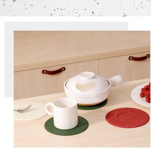 Tapis de Table isolant en Silicone, bol à manger, Casserole, Pot Anti-brûlure, assiette à dîner, résistant aux hautes températures