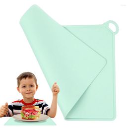 Table Table Mattes Silicone Kids Placemats Enfants Dining Food Mat Toddler réutilisable pour l'heure du repas portable occupé