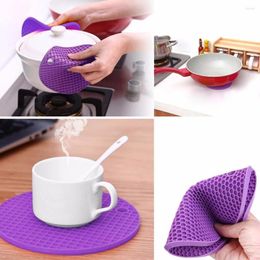 Tabelmatten Siliconenmat Multifunctionele Coasters Tools Keukenaccessoires Cozinha Ronde Ronde niet-slip Placemat CF-62