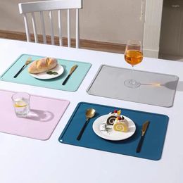 Placemats Siliconen Plastic Food Grade Placemat 30 40 cm Voor Kinderen Zachte Oprolbare Ontbijtmat Wasbaar Met Ophanggat