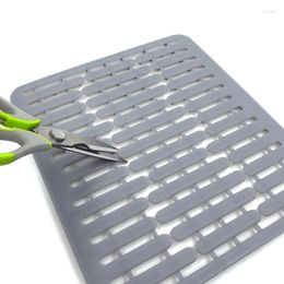 Tafelmatten siliconen wastafel mat afvoer keuken wasbekken bassin multifunctioneel filter kan worden gesneden om drogen te gebruiken