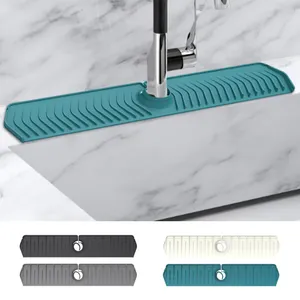 Tafelmatten Siliconen spoelbak Spatbescherming Eenvoudig te installeren keukenkraan Snelle afvoer voor aanrechtbadkamer