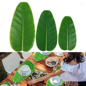 TABLEAU MATS SIMULÉS BANANA LAGE Table Voleille Plaque de fruits Artificiel Tropical Green Plant Momening Products