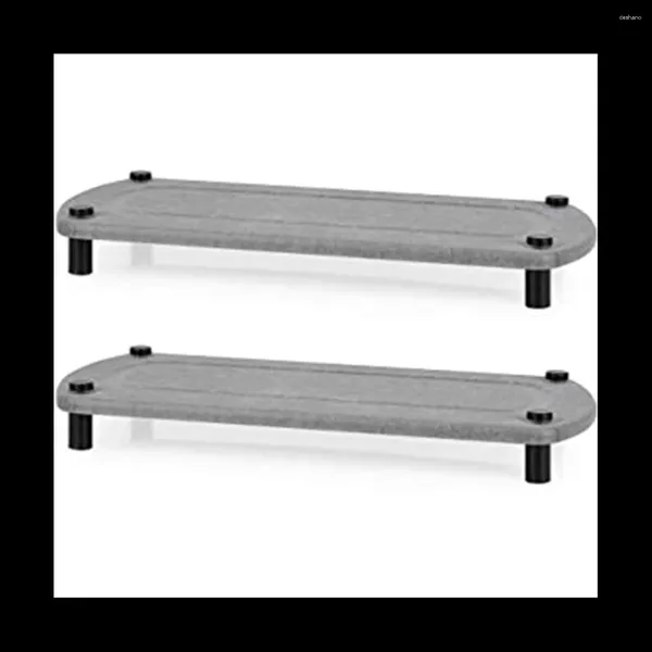 Tapis de Table évier séchage instantané organisateur de cuisine porte-éponge pour diatomées piédestal support Riser gris 2 pièces