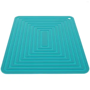 Tapis de Table antidérapant en Silicone, plaque de cuisson carrée, support de Pot, plat de comptoir, dessous de plat de cuisine domestique