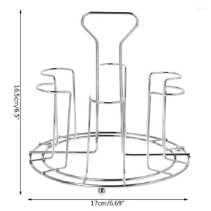 Tapis de Table élégant tasse arbre support en fer tasses à café Drain 6 supports support bouteille