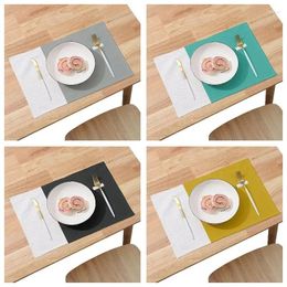 Tischsets Sublimation Blank Single Layer Tuch Küche Abendessen Matte Kaffeetasse Home Urlaub Party Dekor für DIY Logo Geschenk