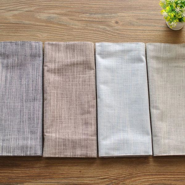 Tapis de table Tapis de vaisselle Coussinets tapis de coton tissu à rayures unies usine directe peut être personnalisé set de table tapis de table serviette