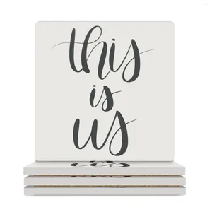 Table Mats This Is Us TV Show Ceramic Coasters (carré) Animal Custom Funny Cup Holder